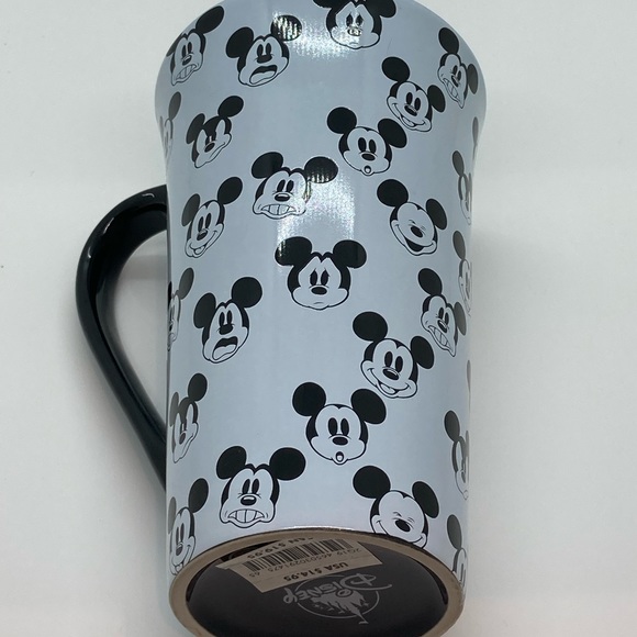 NWT DISNEY MICKEY MOUSE FACES TALL CERAMIC COFFEE MUG—BRAND-NEW, NEVER USED! - Picture 4 of 11